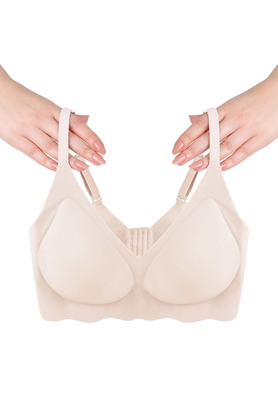 Balensiz Lazer Dikişsiz Görünmez Çıkarılabilir Pedli Sütyen