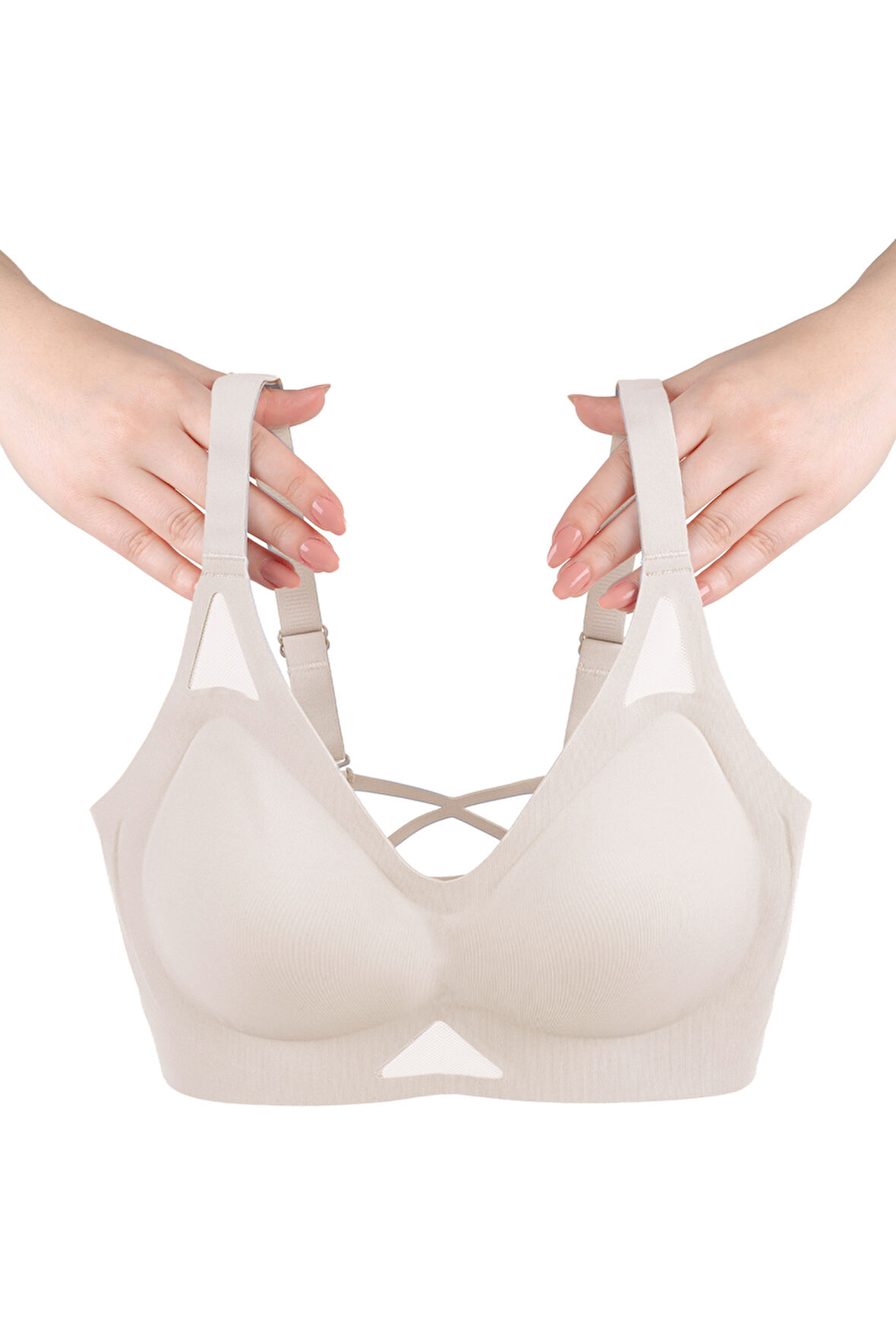 Balensiz Push Up Dikişsiz Çıkarılabilir Pedli Nefes Alan Sporcu Sütyen