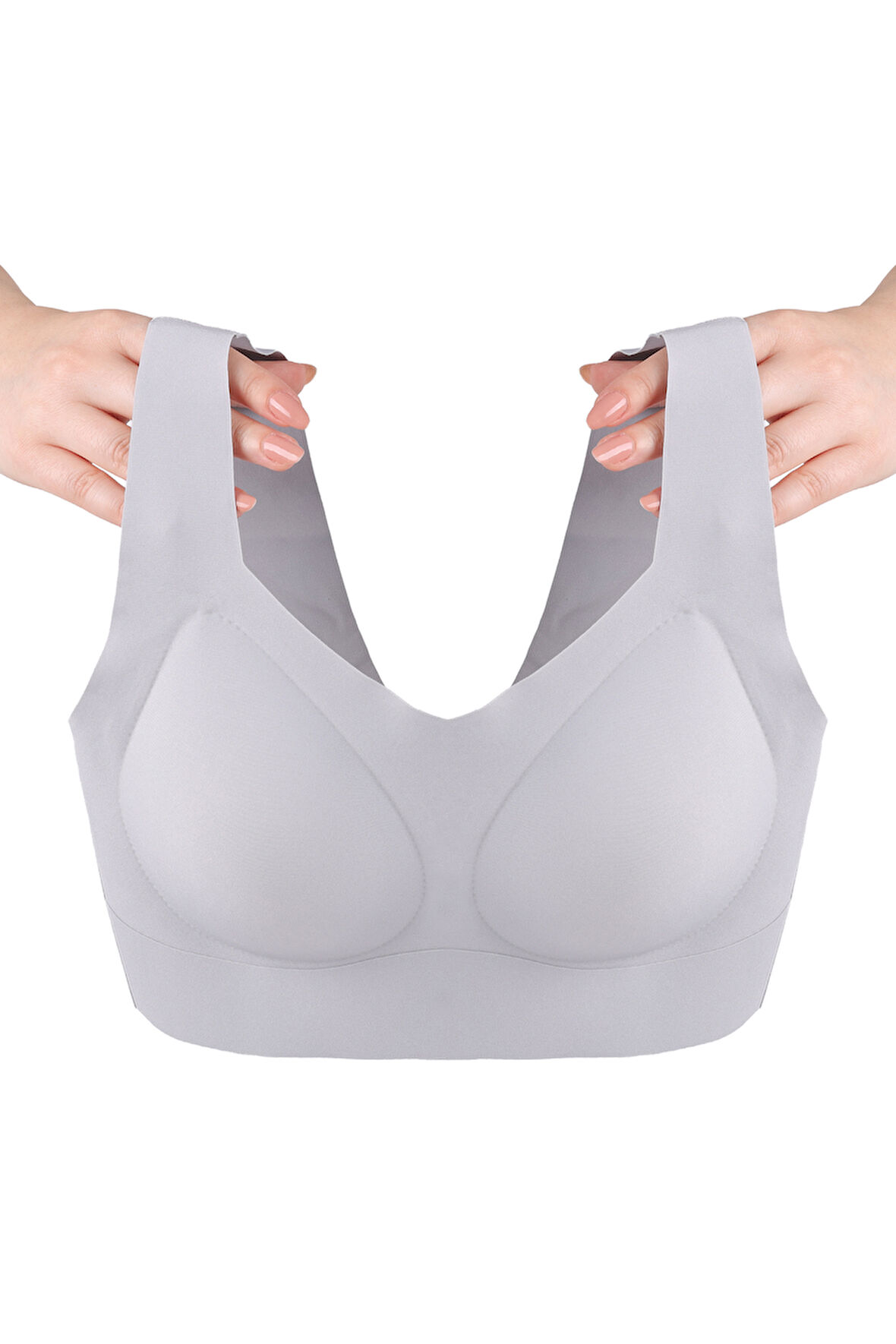 Balensiz Lazer Dikişsiz Çıkarılabilir Pedli Kalın Askılı Görünmez Sütyen