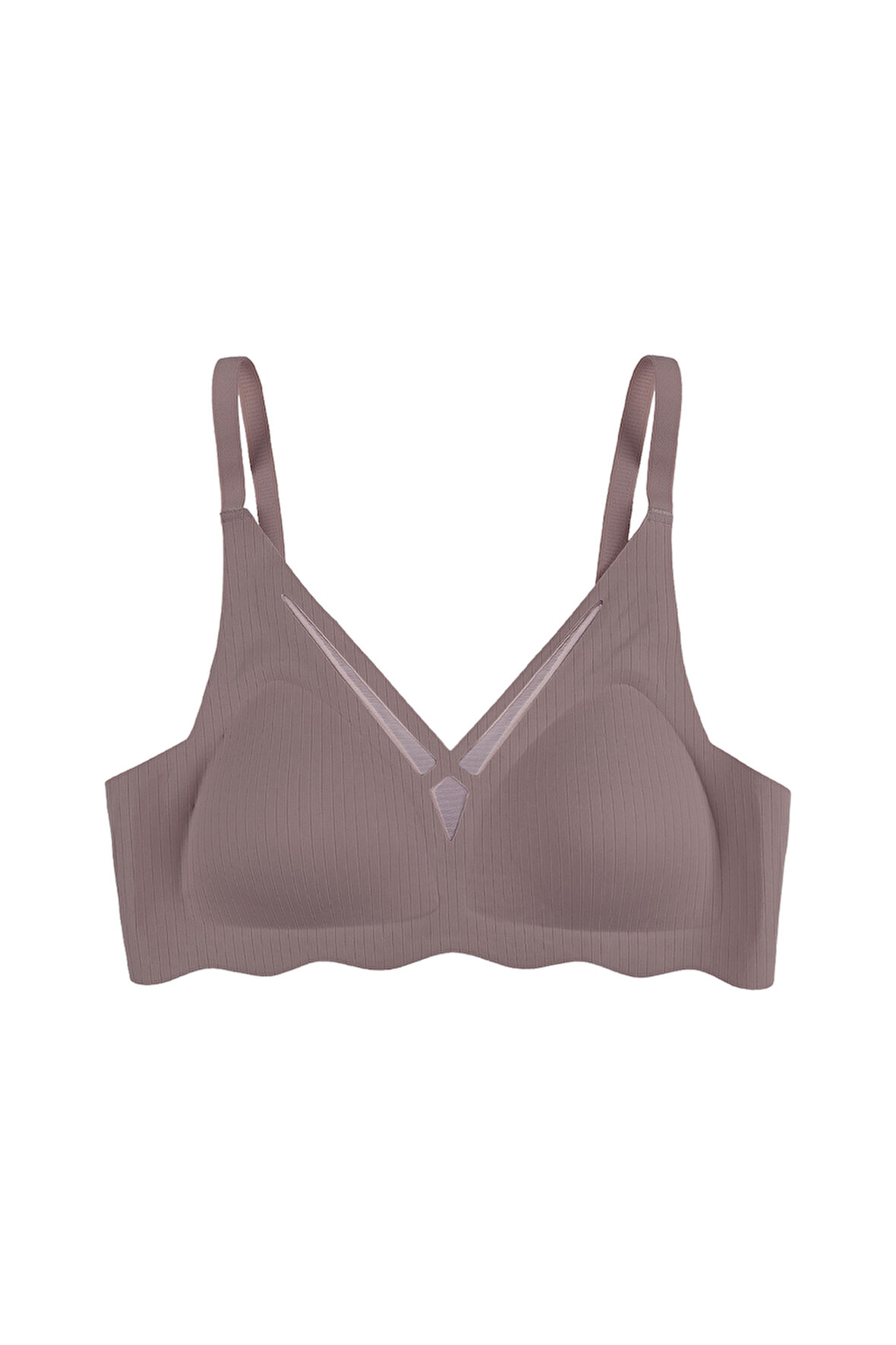 Balensiz Lazer Dikişsiz  Dilim Detaylı Dekolteli Sütyen