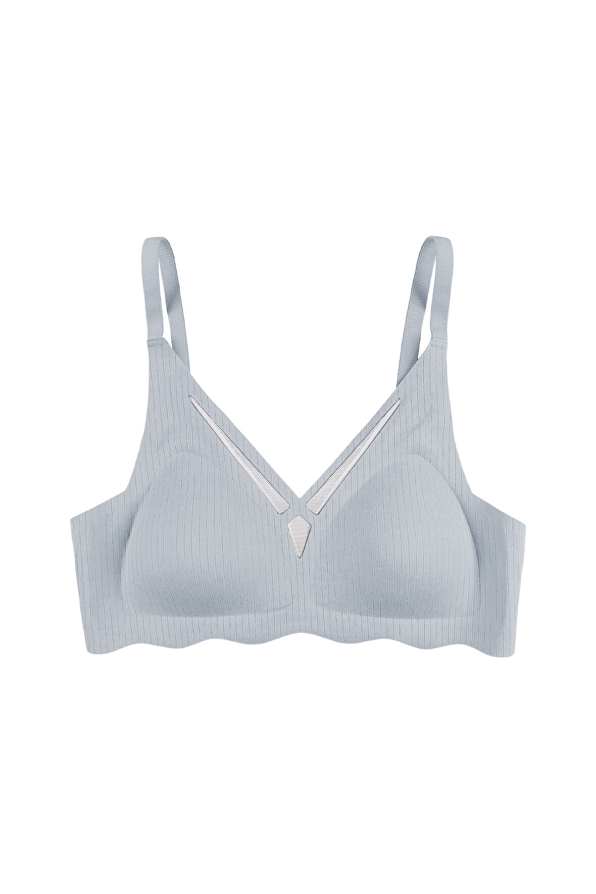 Balensiz Lazer Dikişsiz  Dilim Detaylı Dekolteli Sütyen