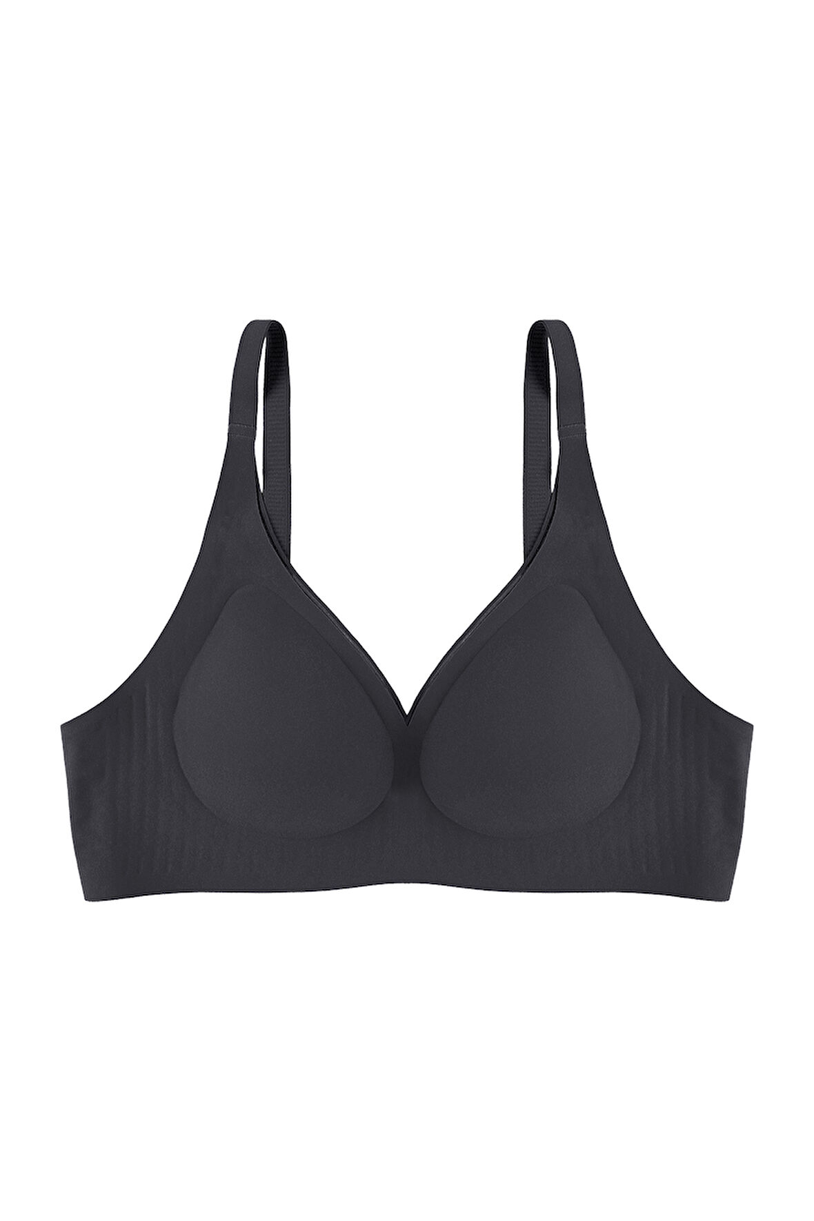 Balensiz Lazer Dikişsiz Kaplı Dekolteli Büstiyer Sütyen