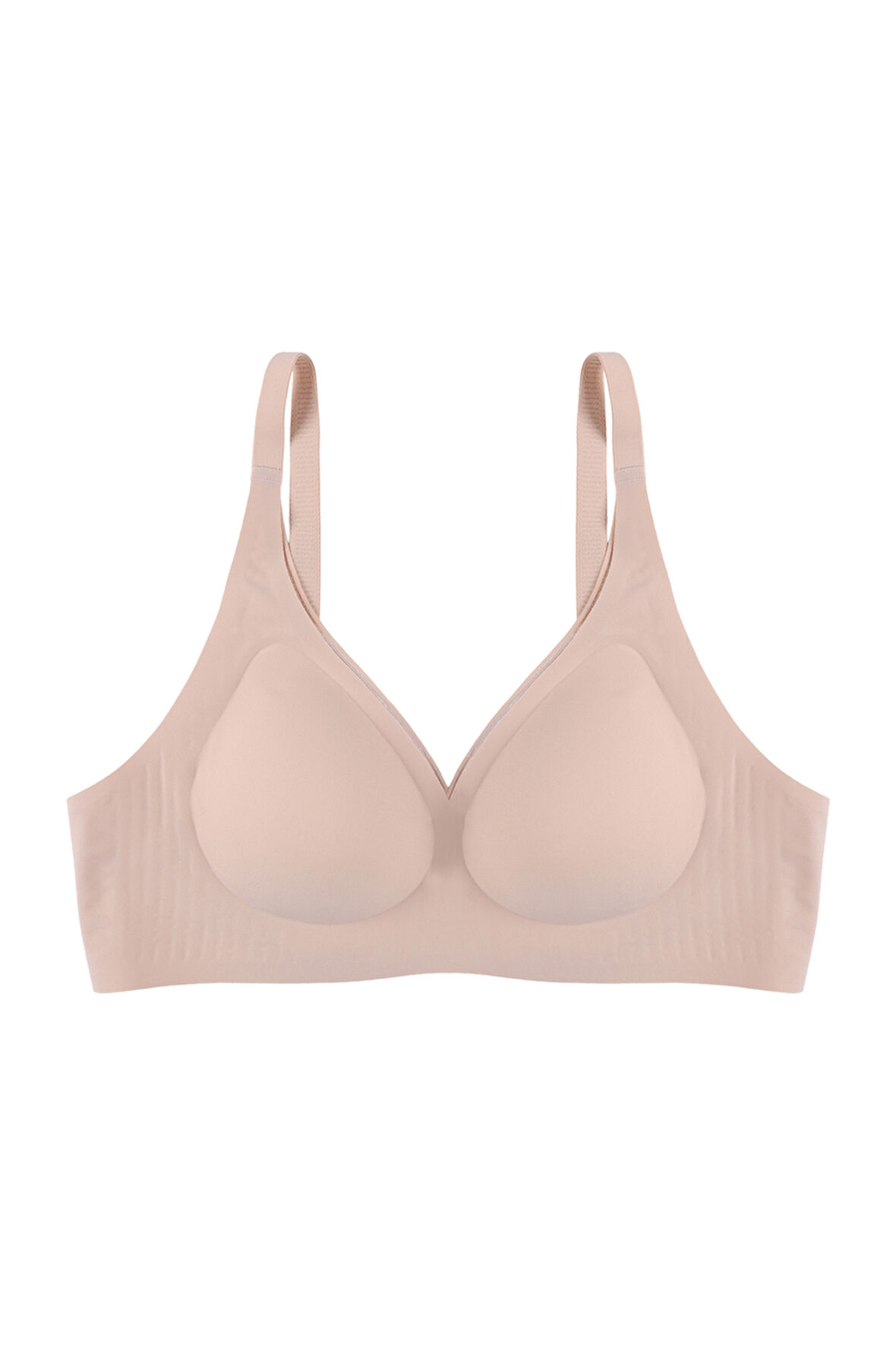 Balensiz Lazer Dikişsiz Kaplı Dekolteli Büstiyer Sütyen