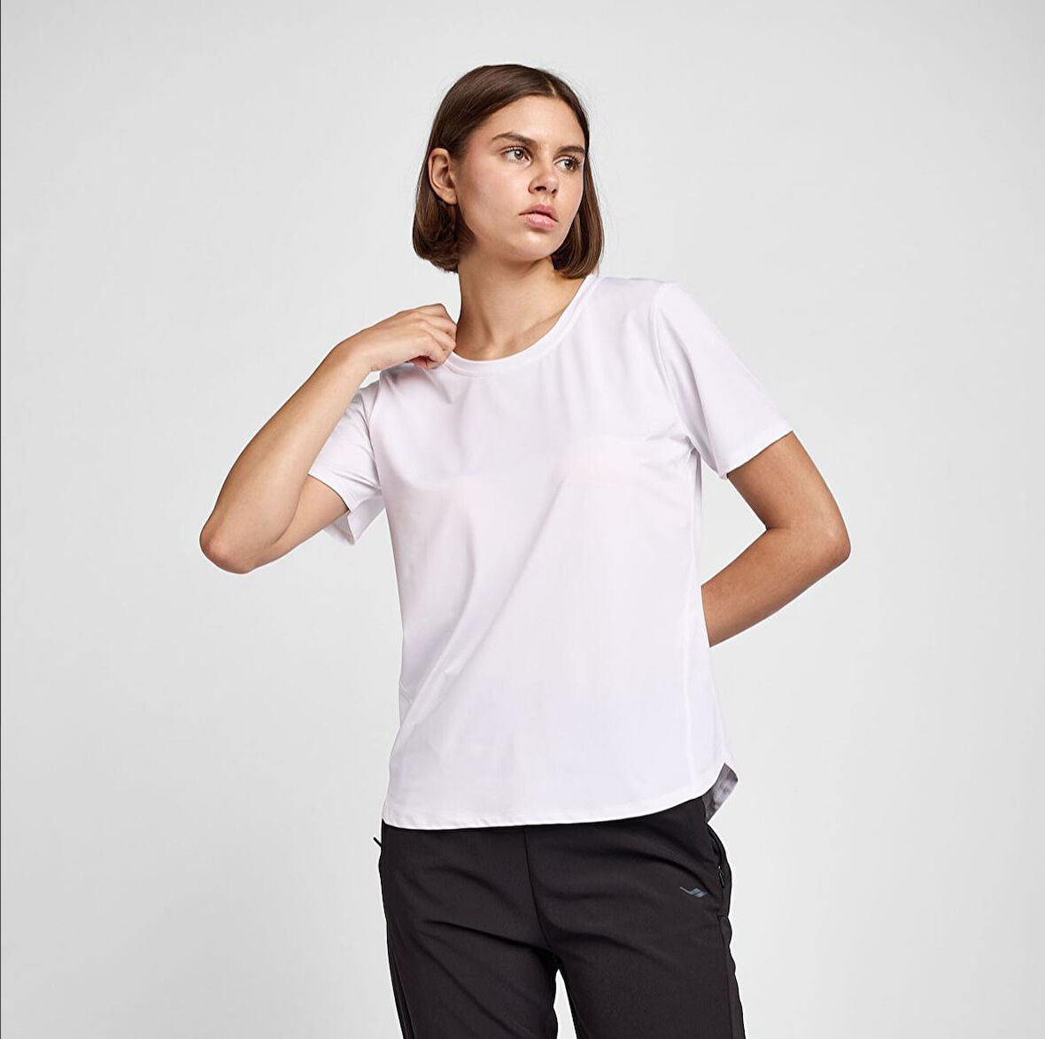 LESCON 25B-2055 ANTRENMAN KISA KOL KADIN TSHIRT
