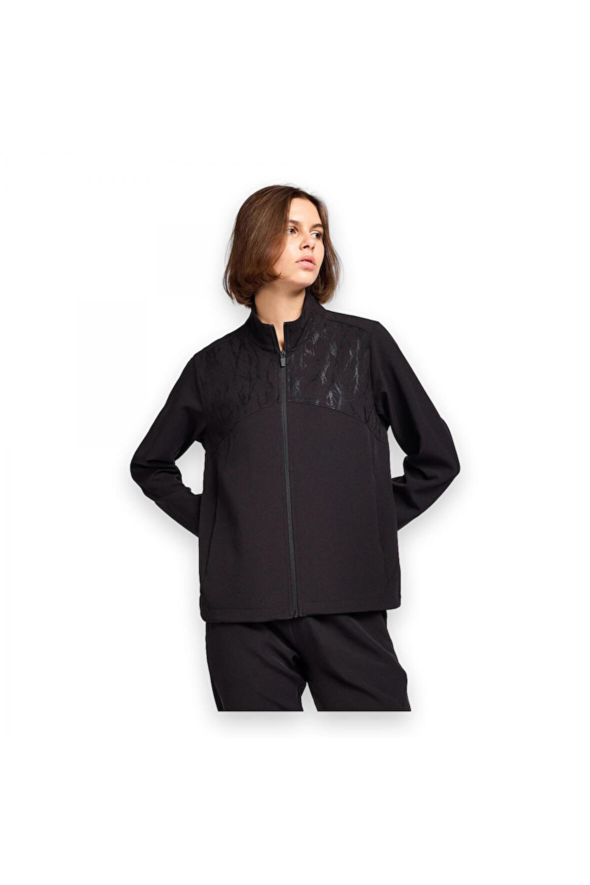 Lescon 25B-2062 Antrenman Fermuarlı Ceket Siyah Kadın Ceket