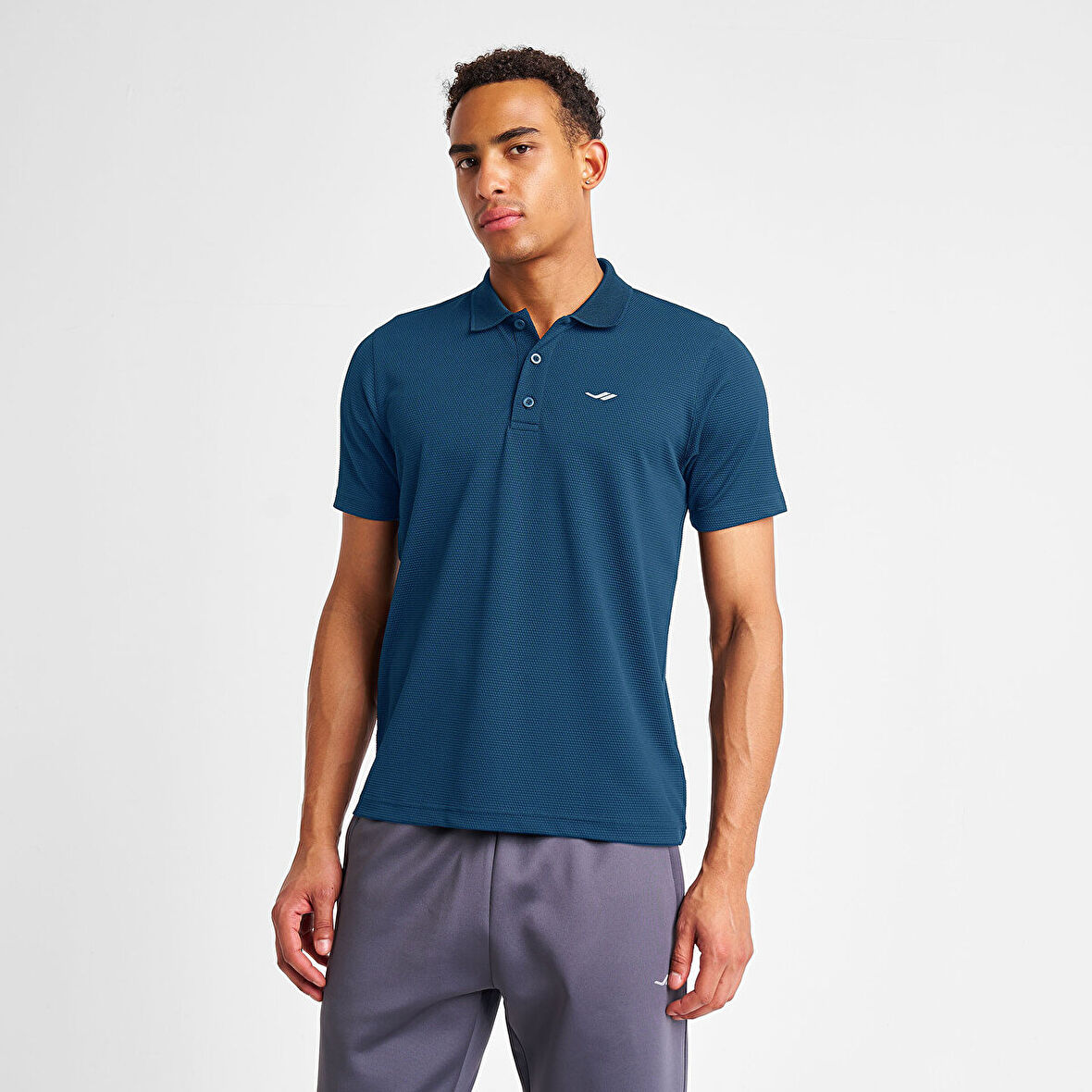 LESCON 25S-1297-25N ERKEK KISA KOL POLO TİŞÖRT KOZMİK SAFİR