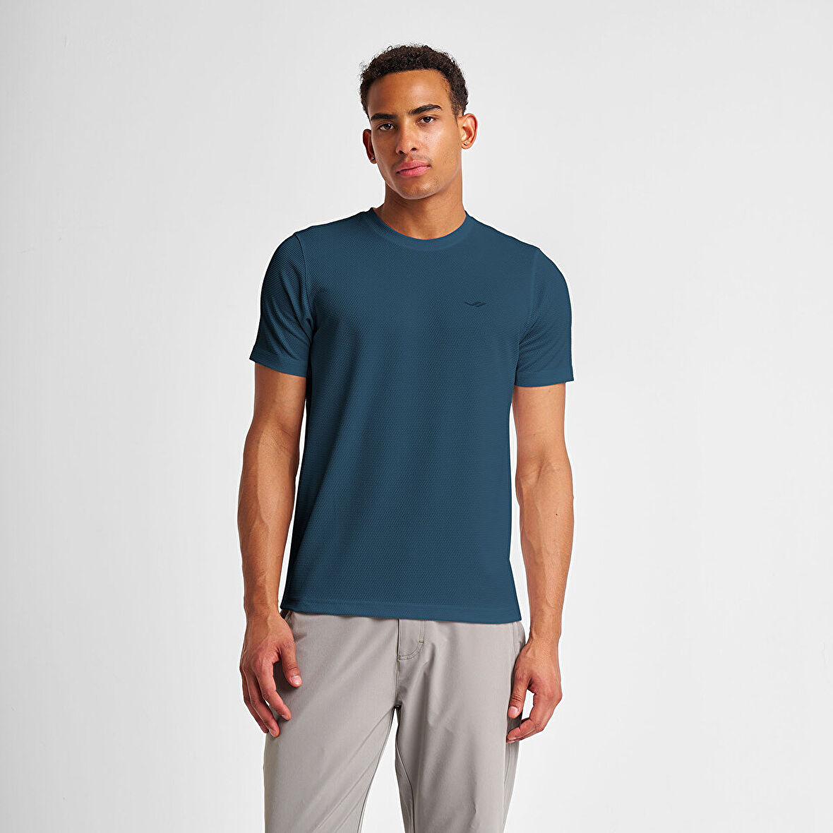 LESCON 25S-1298-25N ERKEK KISA KOL TİŞÖRT KOZMİK SAFİR