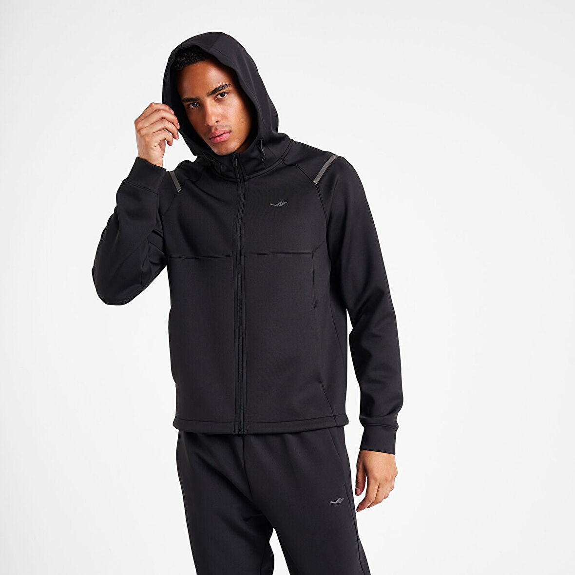 Lescon Lescon 25n-1163 Fermuarlı Kapşonlu Üst Erkek Sıyah 25ntes001163-633