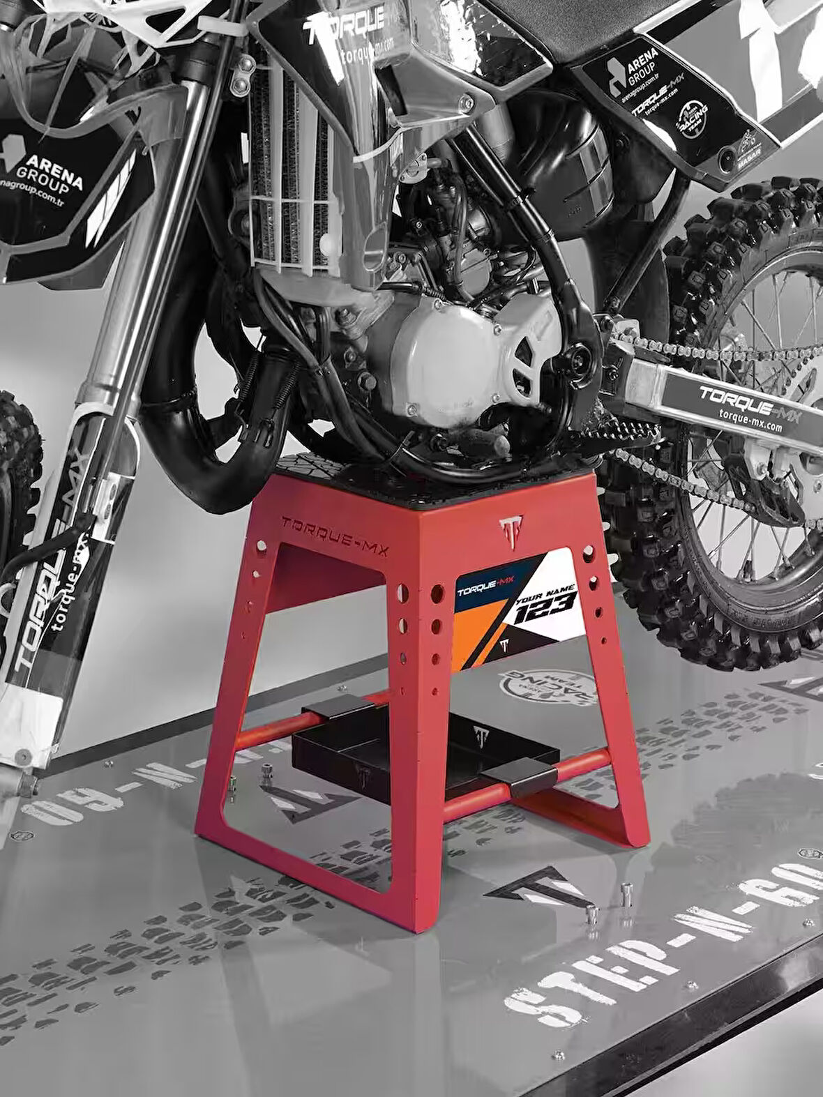 Torque-MX Sabit Motosiklet Sehpası SS2 Kırmızı