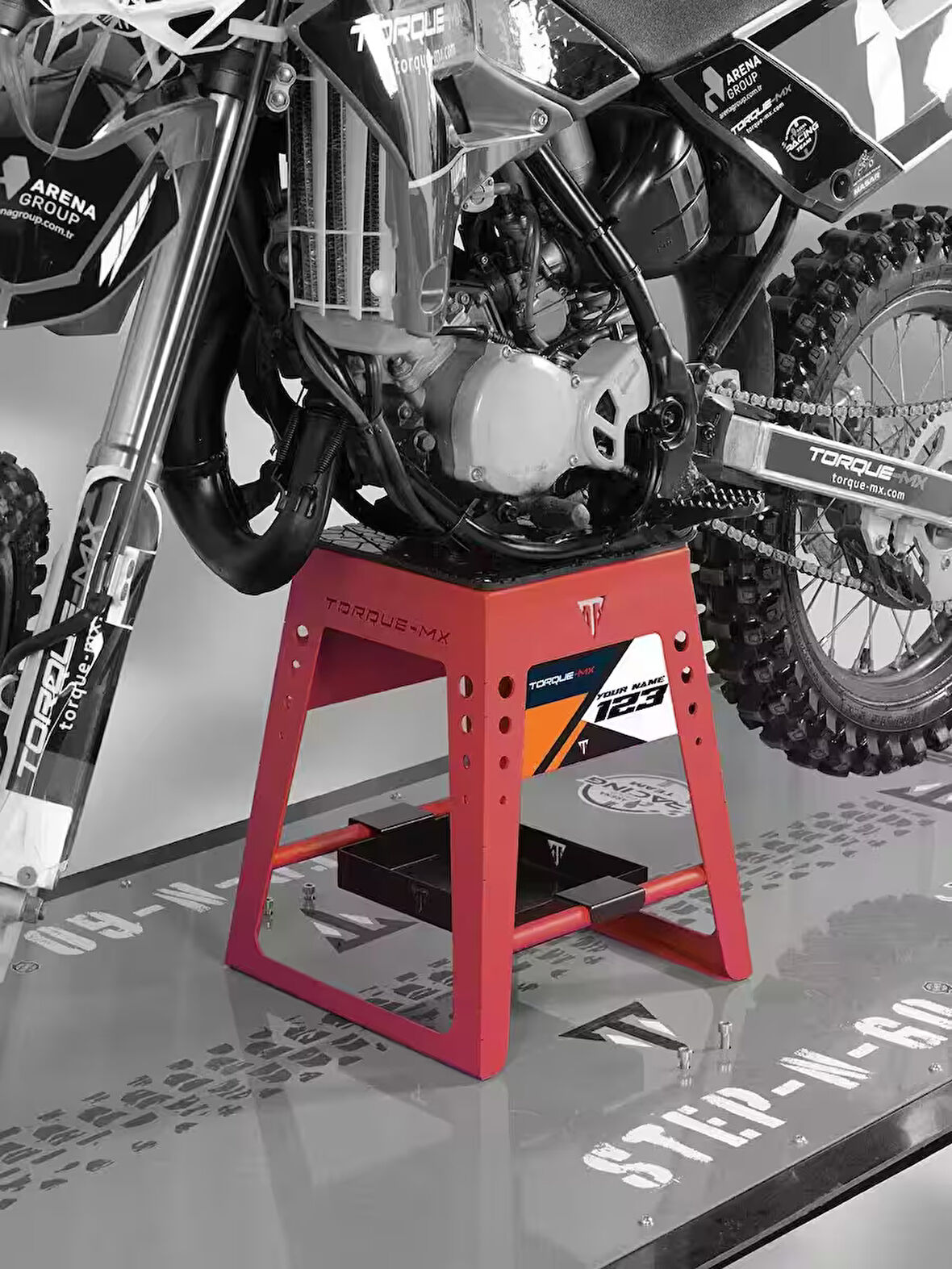 Torque-MX Sabit Motosiklet Sehpası SS2 Kırmızı