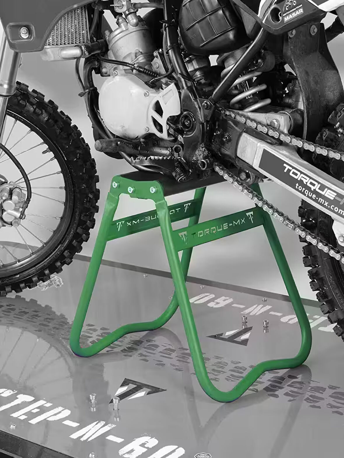 Torque-MX Katlanabilir Motosiklet Sehpası SS3 Yeşil