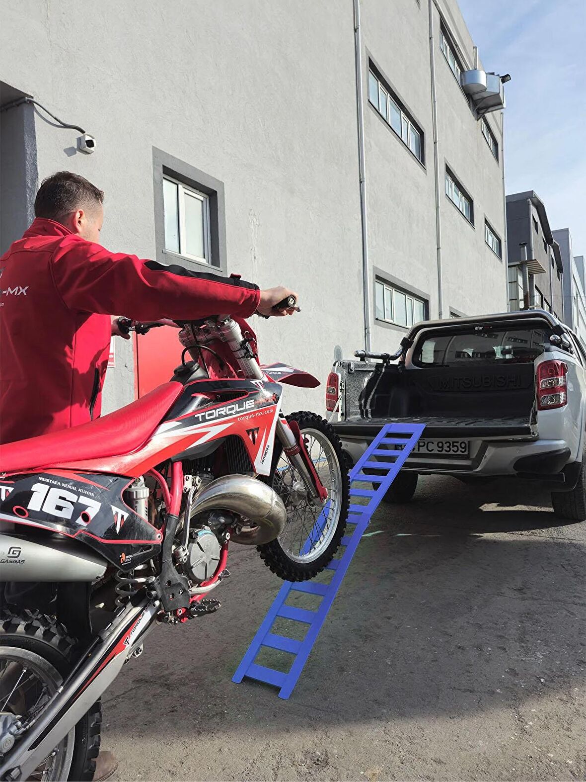 Torque-MX Motosiklet Yükleme Rampası LR1 Lacivert