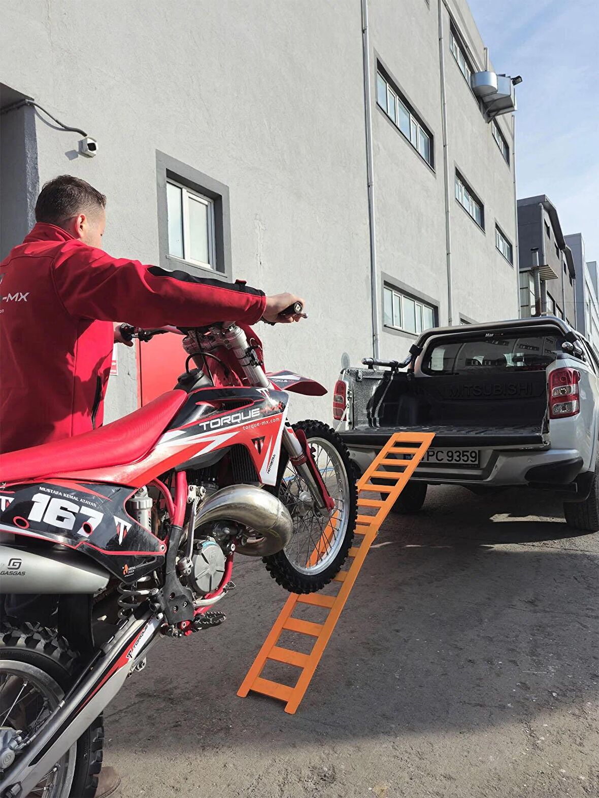 Torque-MX Motosiklet Yükleme Rampası LR1 Turuncu