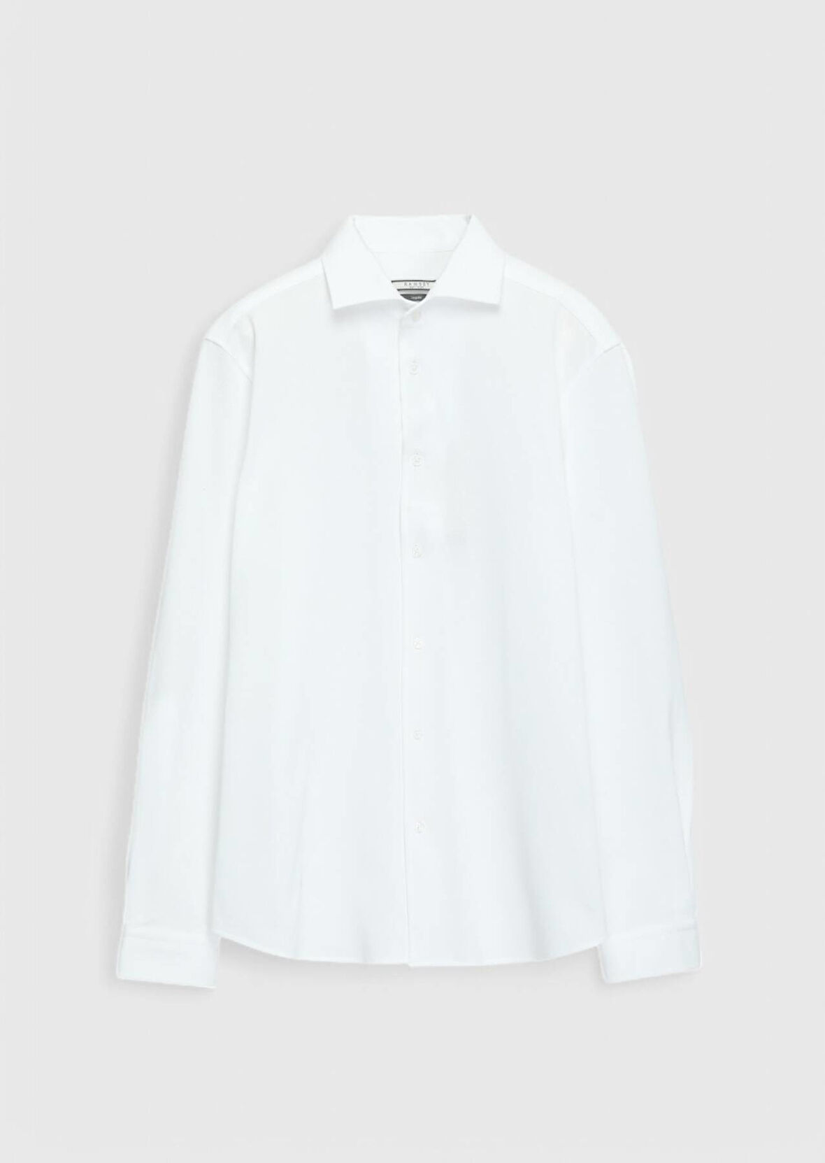 Beyaz Düz Casual Fit Casual %100 Pamuk Gömlek