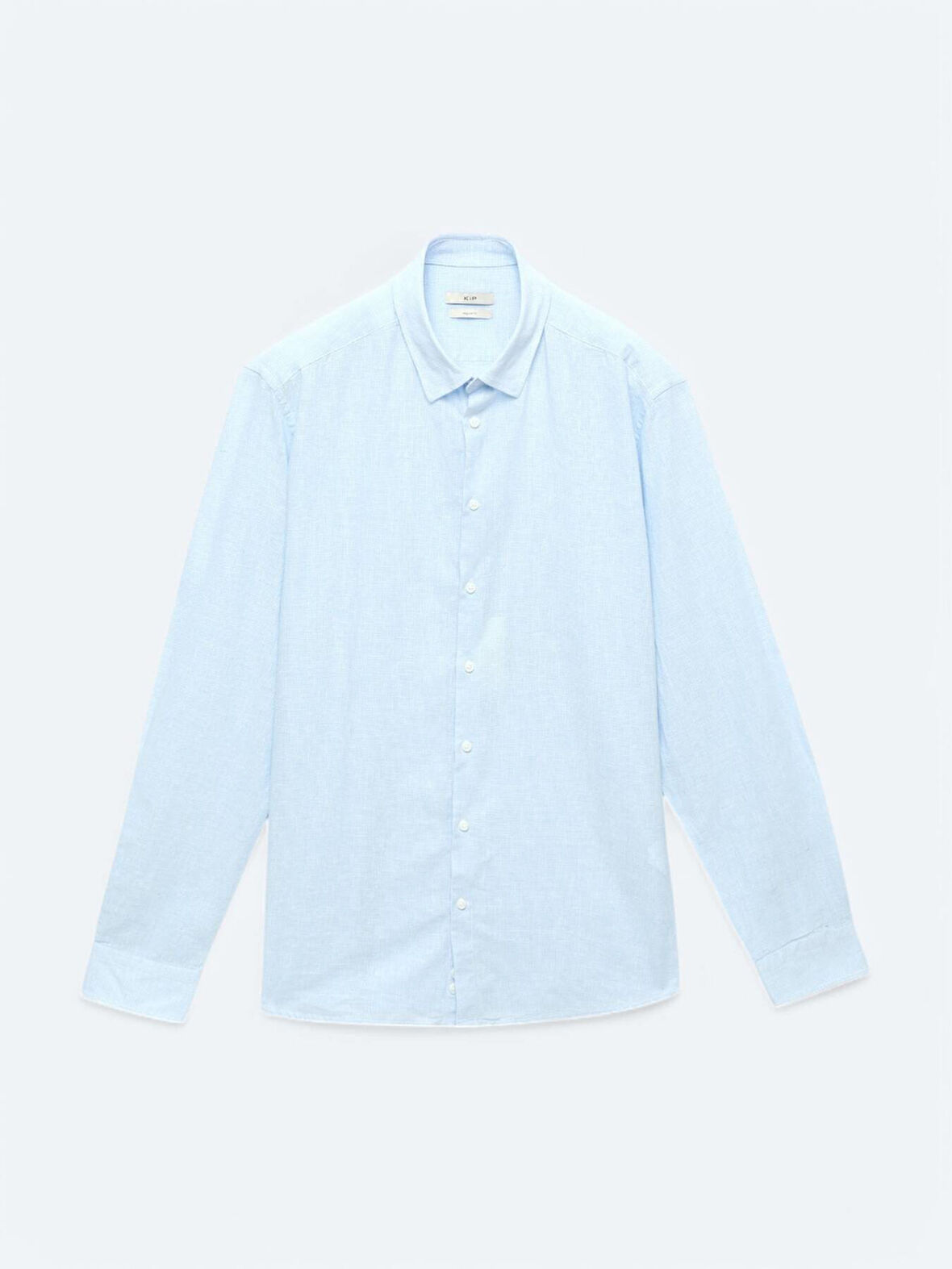 Lacivert Çizgili Regular Fit Dokuma Casual Pamuk Karışımlı Gömlek