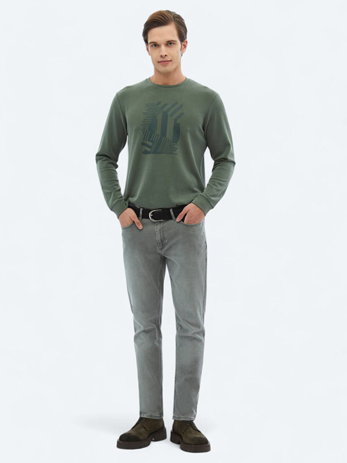 Vizon Slim Fit Denim Pamuk Karışımlı Pantolon