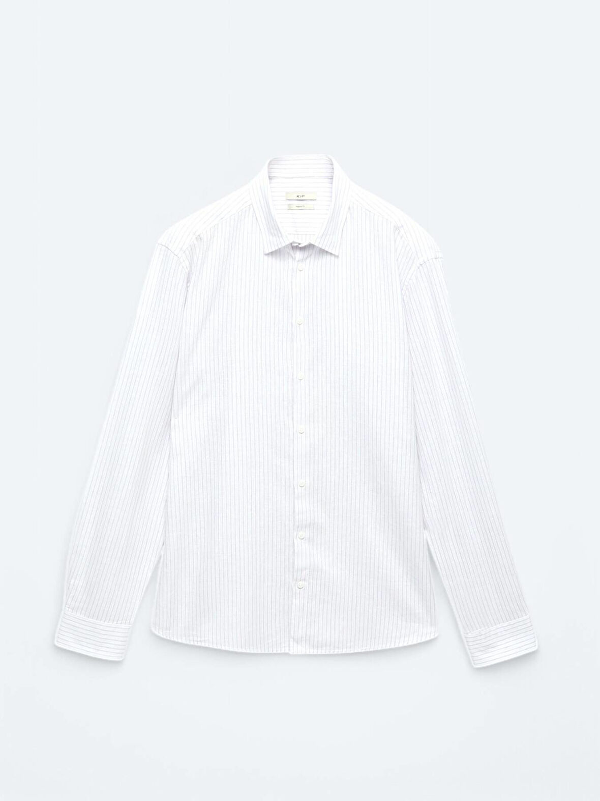 Mor Çizgili Regular Fit Dokuma Casual Pamuk Karışımlı Gömlek