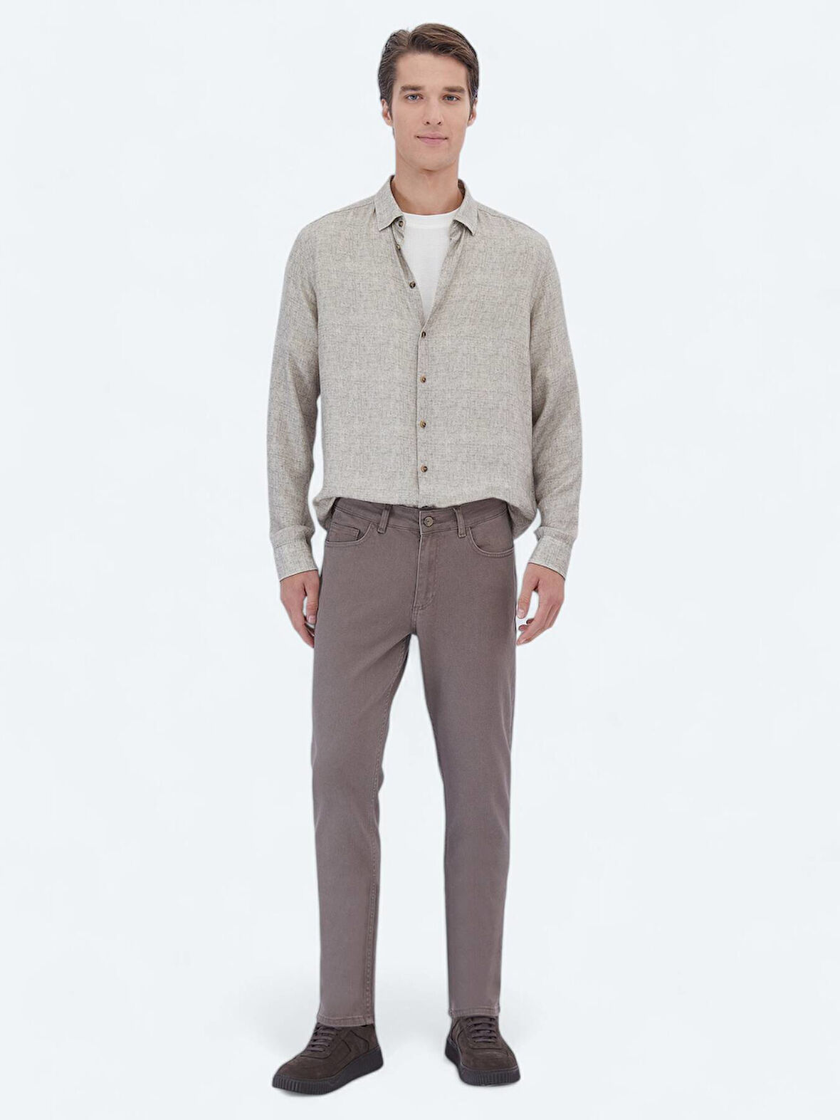 Vizon Slim Fit Denim Pamuk Karışımlı Pantolon