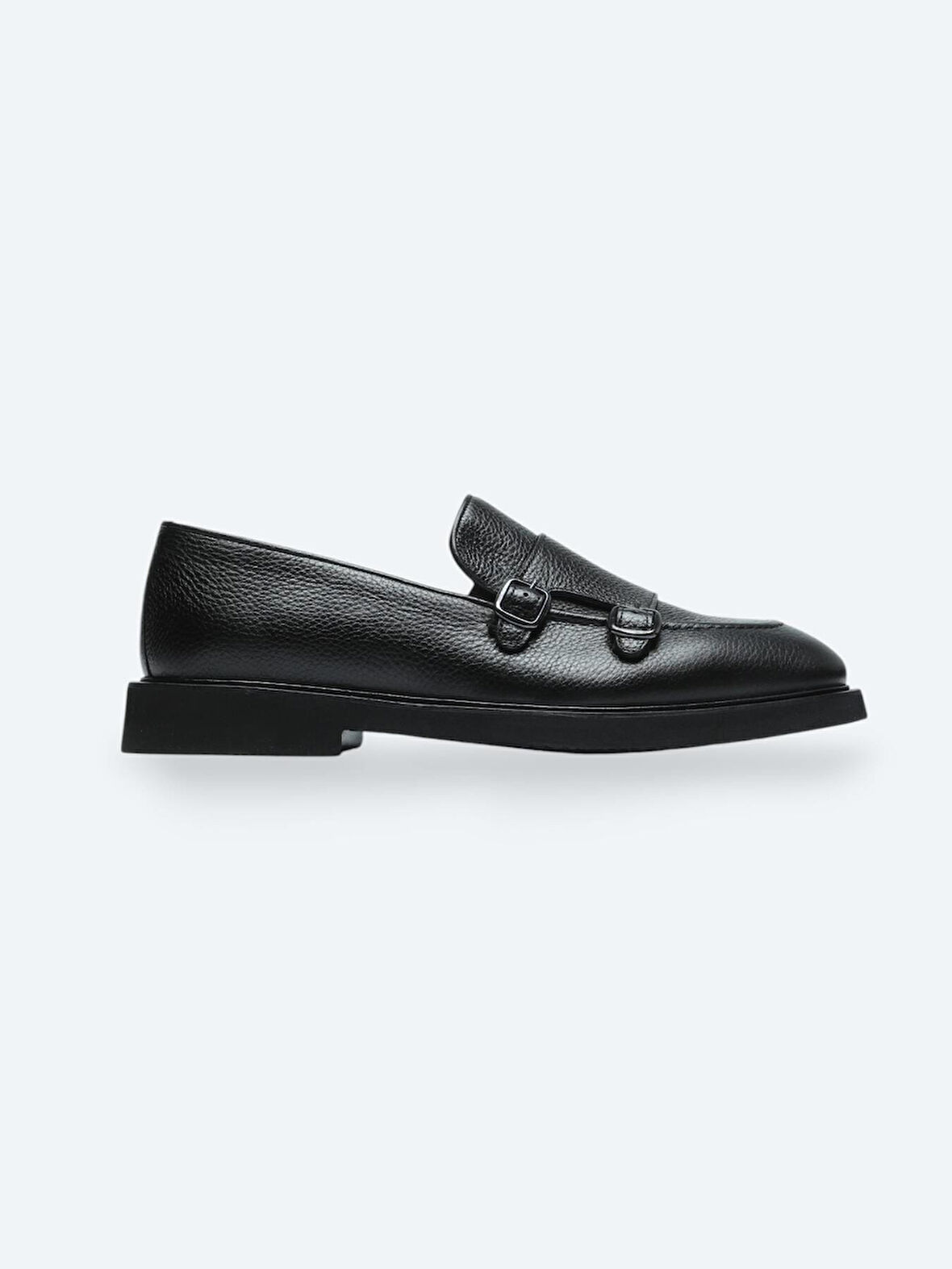 Siyah Deri Smart Casual Loafer