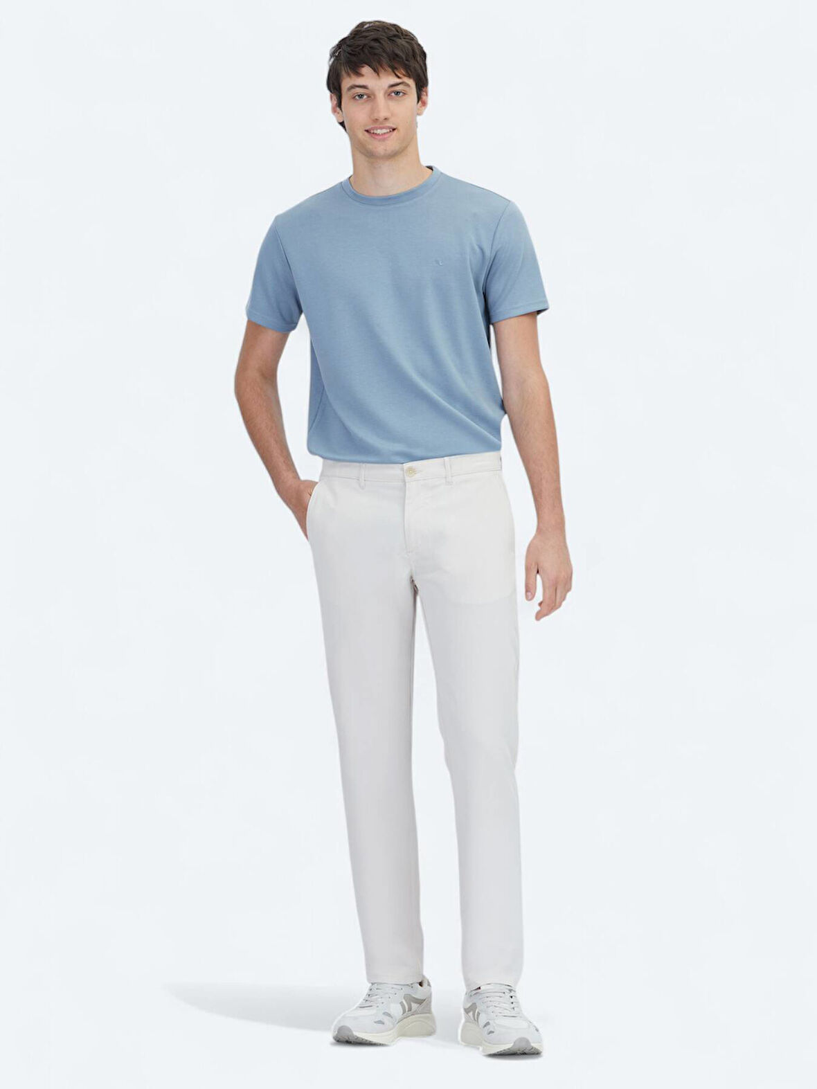 Vizon Dokuma Slim Fit Casual Pantolon