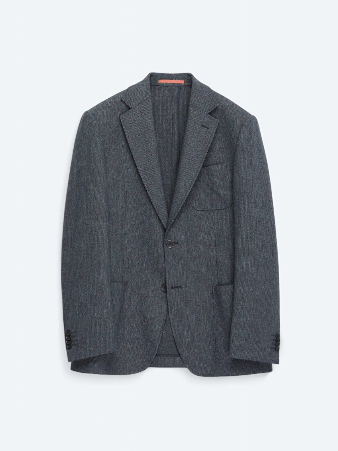 Lacivert Düz Comfort Fit Yün Karışımlı Takım Elbise