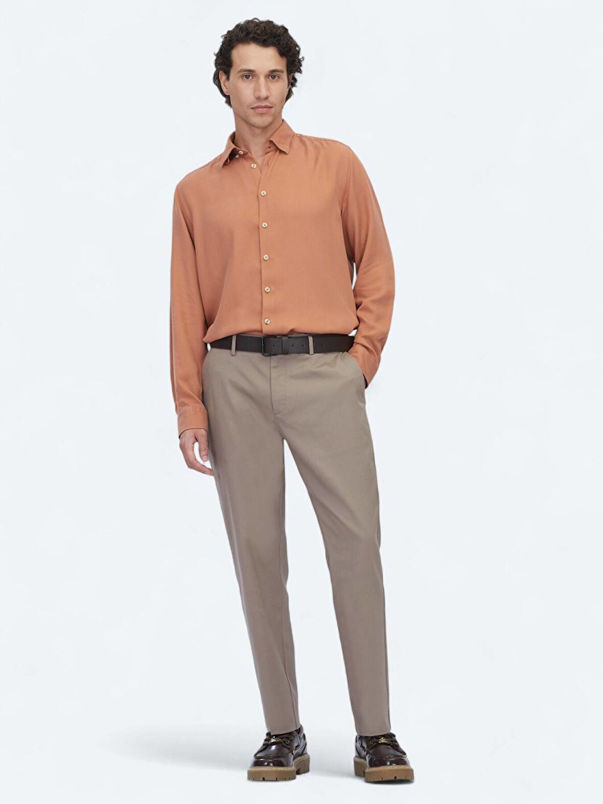 Vizon Dokuma Jogging Fit Casual Pamuk Karışımlı Pantolon