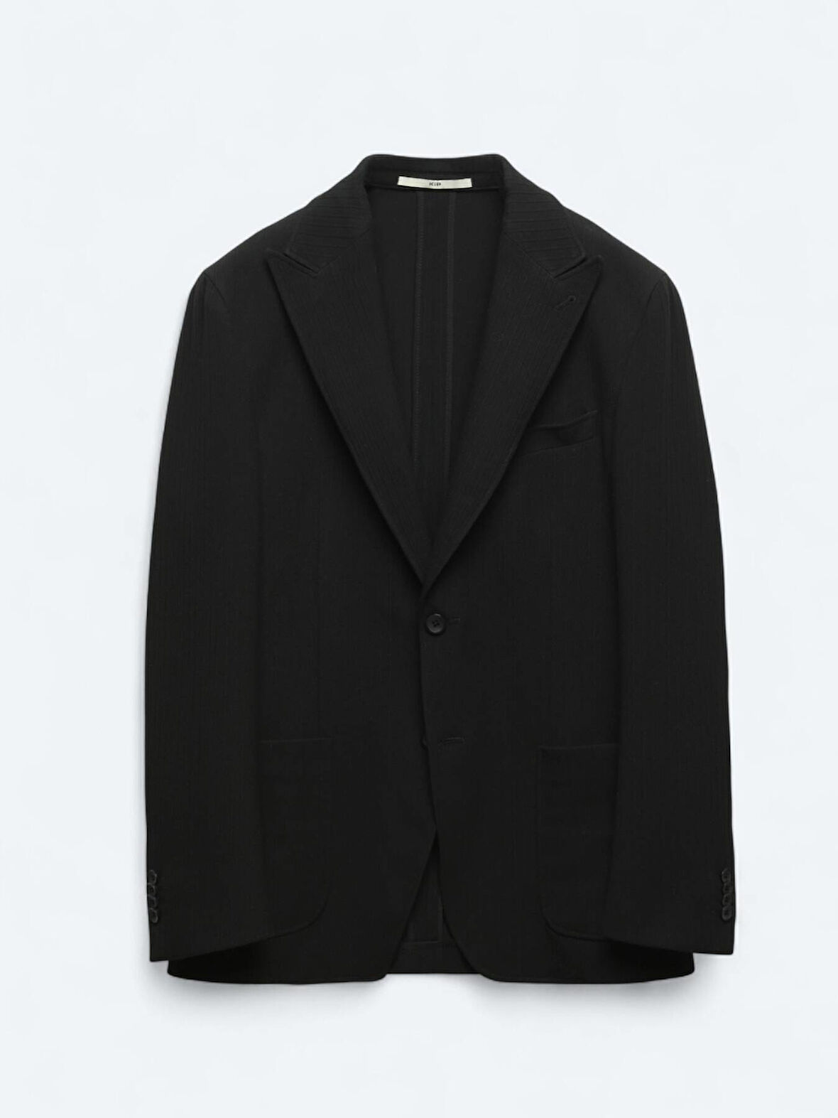 Siyah Çizgili Modern Fit Ceket