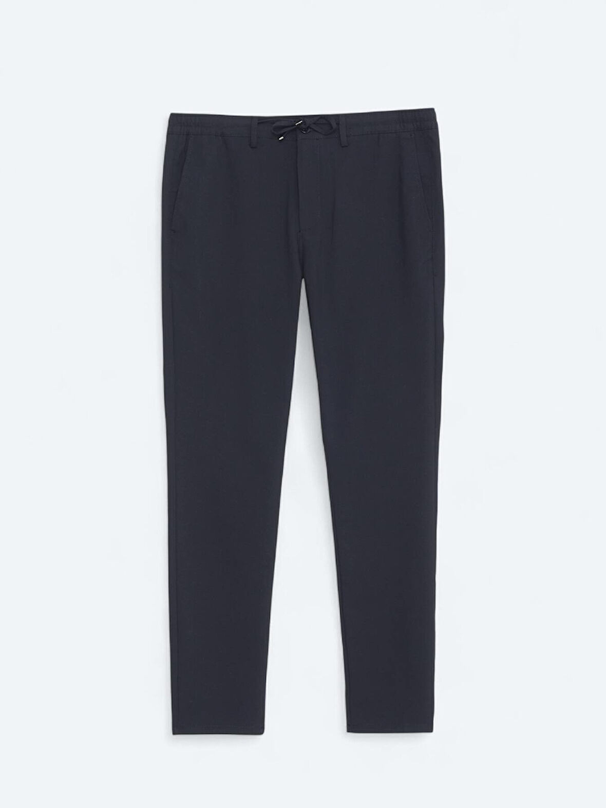 Lacivert Düz Dokuma Jogging Fit Casual Pantolon