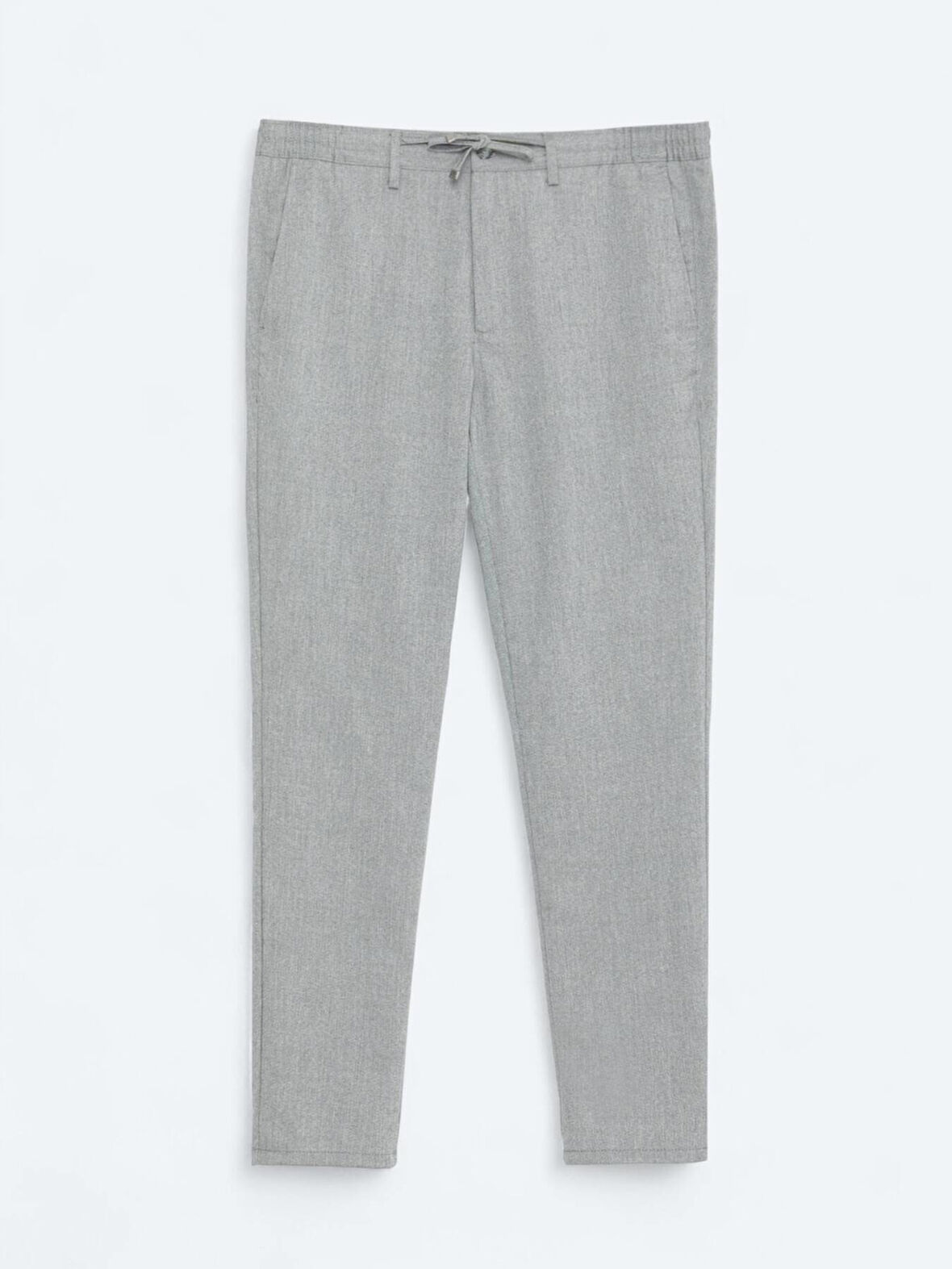 Antrasit Düz Dokuma Jogging Fit Casual Pantolon