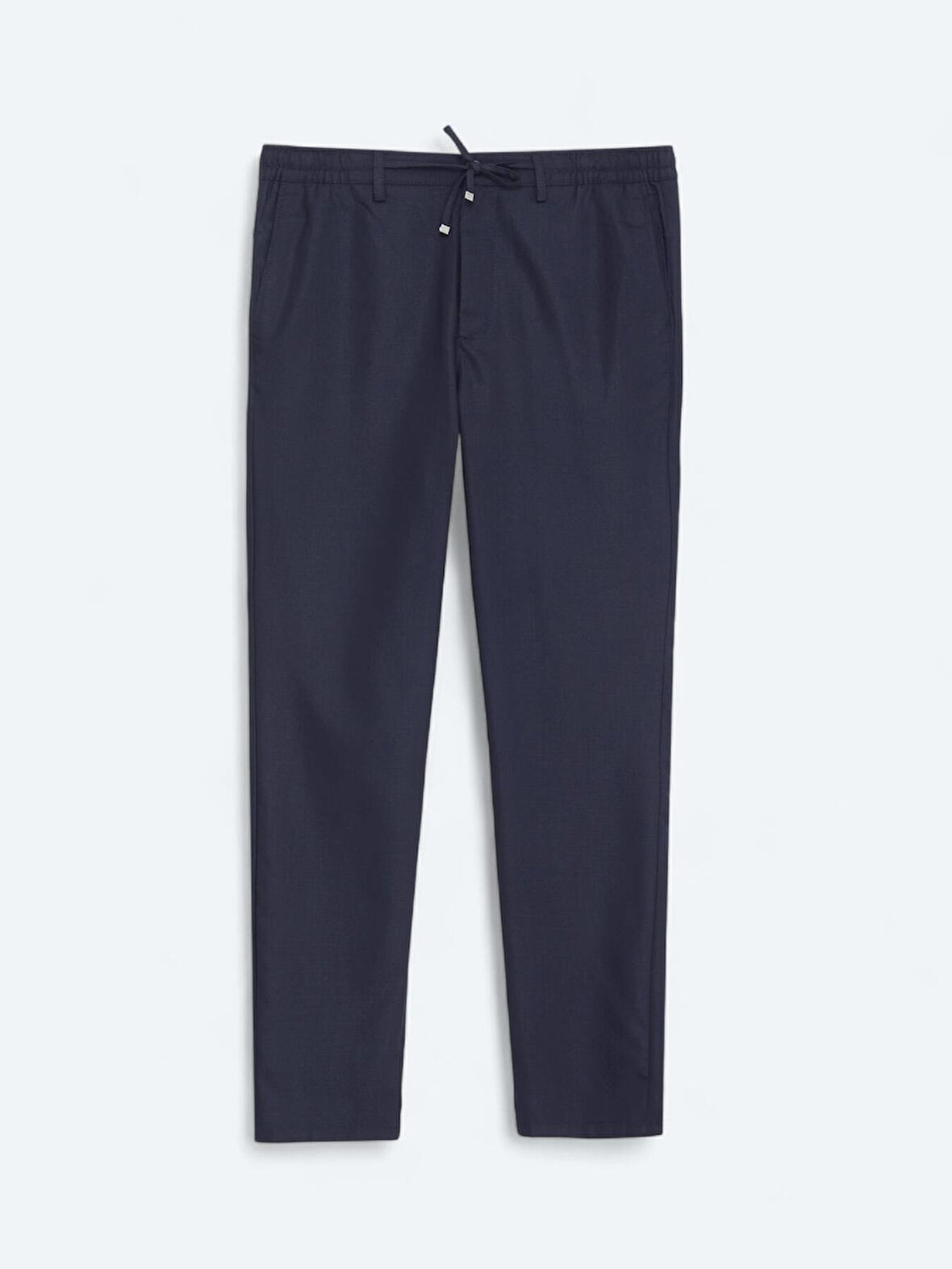 Lacivert Düz Dokuma Jogging Fit Casual Pantolon