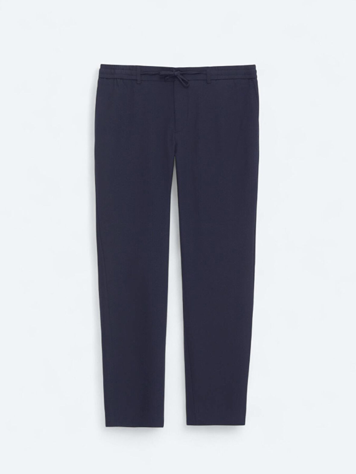 Lacivert Düz Dokuma Jogging Fit Casual Pantolon