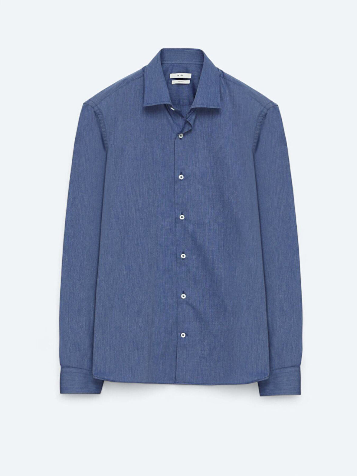 İndigo Regular Fit Dokuma Klasik Pamuk Karışımlı Gömlek