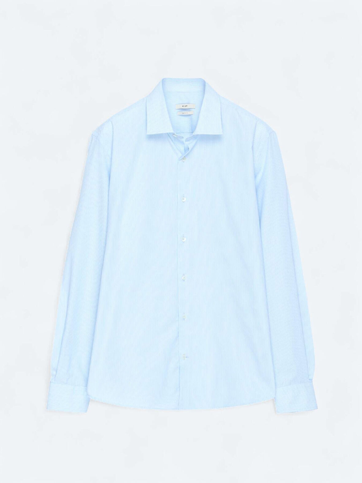 Açık Mavi Regular Fit Dokuma Klasik Pamuk Karışımlı Gömlek