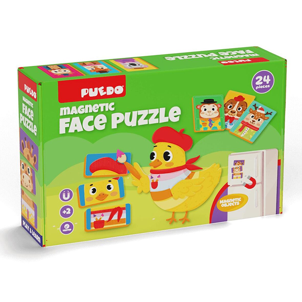 Puedo Manyetik Face Puzzle - Sevimli Suratlar