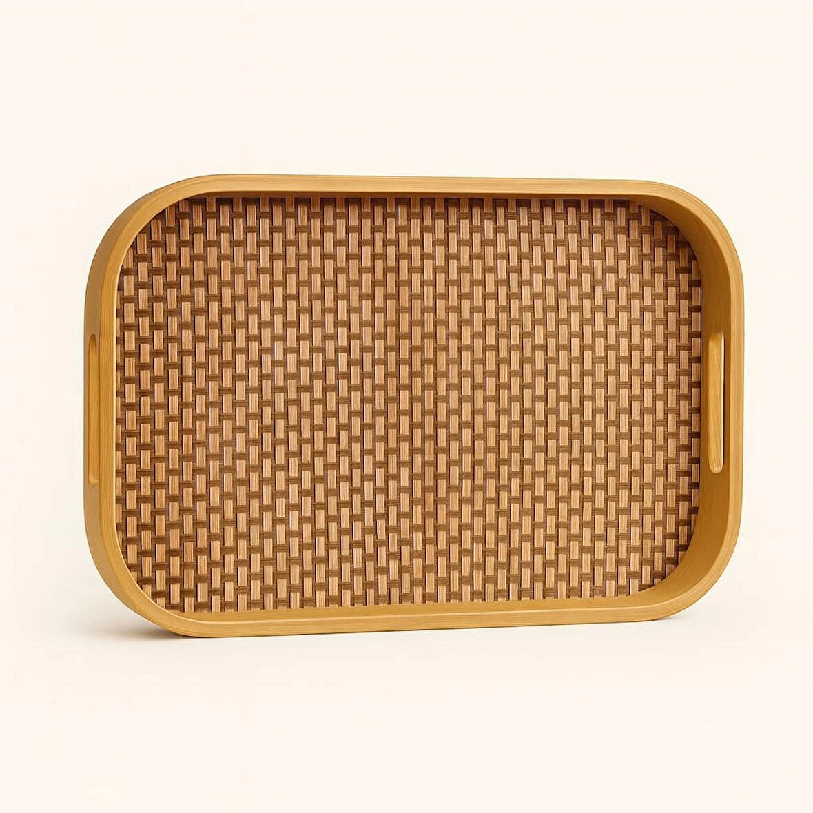 Dekorasyaa Bambu Dikdörtgen Tepsi 40cm x 28cm x 5cm