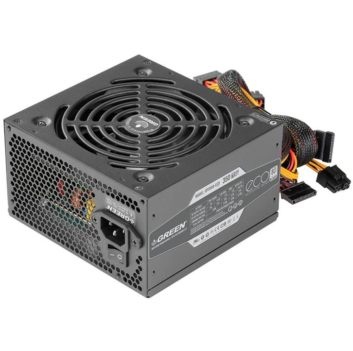 Green Gp350A-Eco 350W 80+ Power Supply PC Güç Kaynağı (3Yıl Garanti)