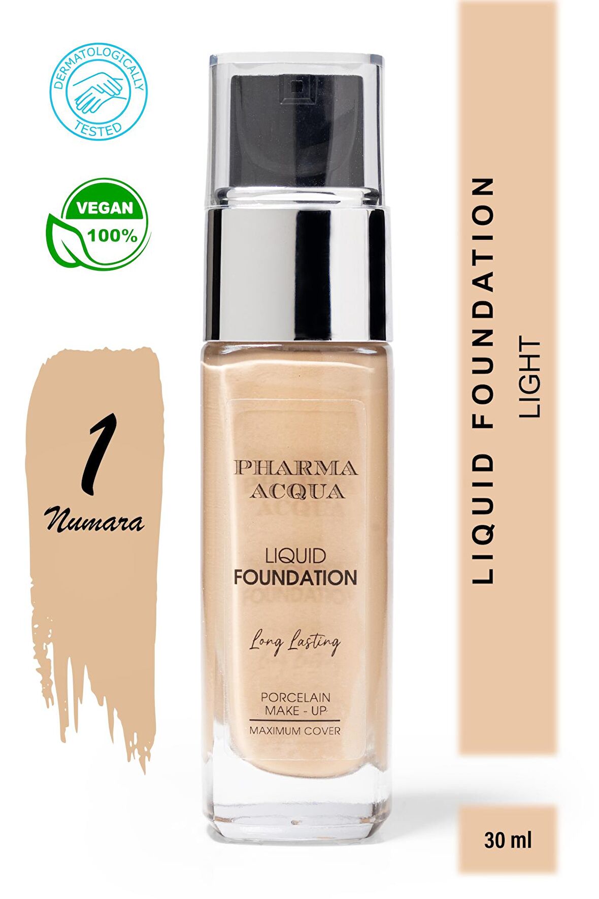 Pharma Acqua Long Lasting Liquid Foundation 30 ml - 01