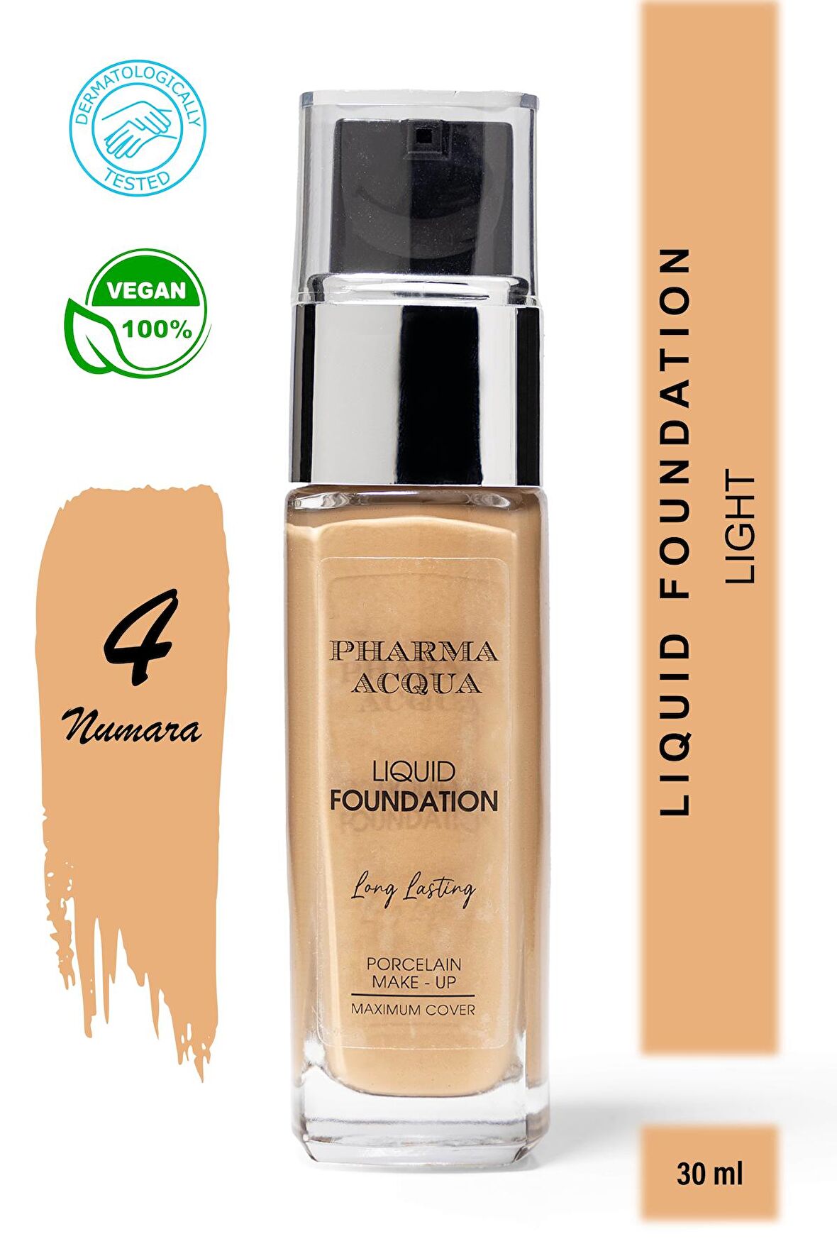 Pharma Acqua Long Lasting Liquid Foundation 30 ml - 04