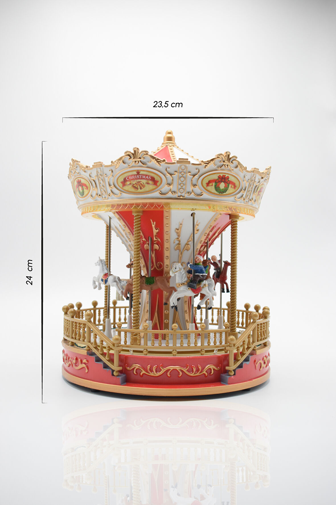 Waldern Premium Collection Yılbaşı Süsü Atlıkarınca 24 cm