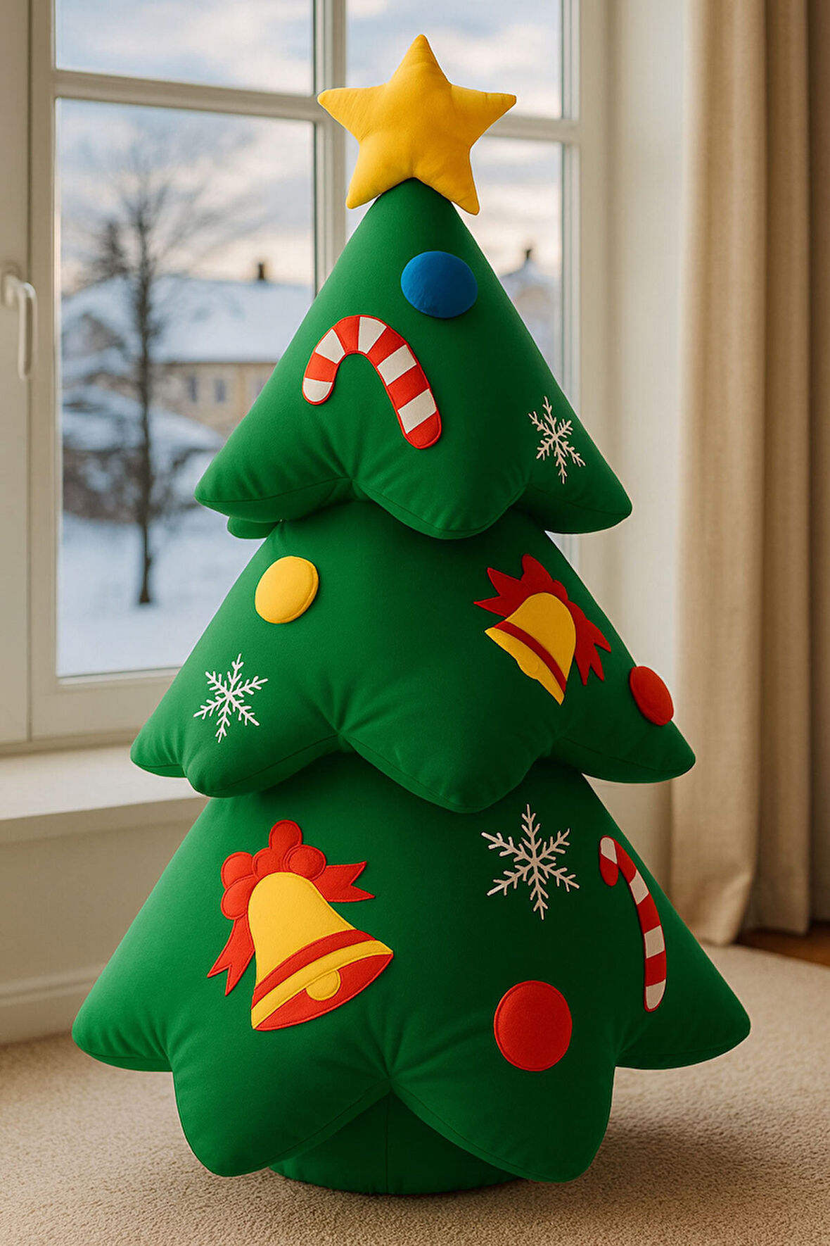 Waldern Premium Collection Şişme Yılbaşı Ağacı Süs Dekorasyon