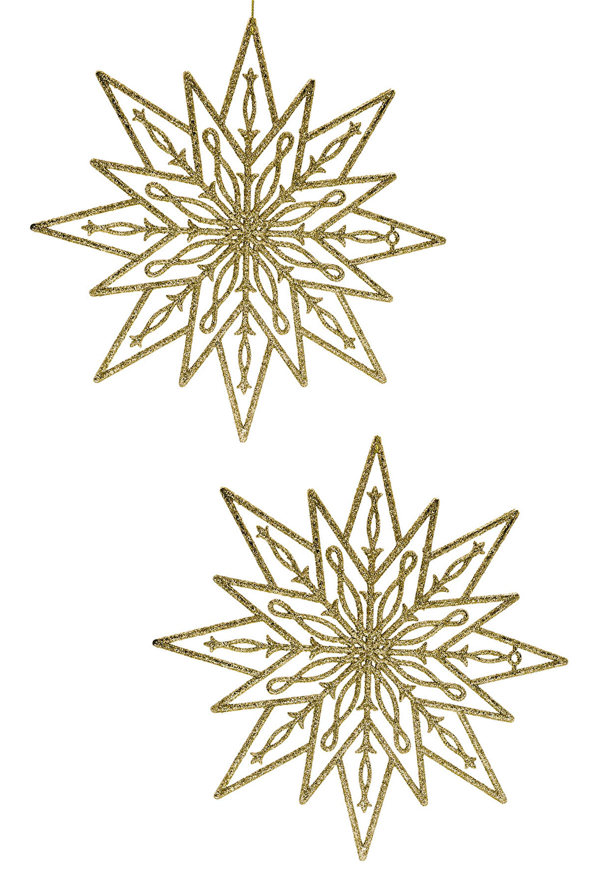 Waldern Premium 2li Simli Yıldız XXL 24 Cm Yılbaşı Süsü