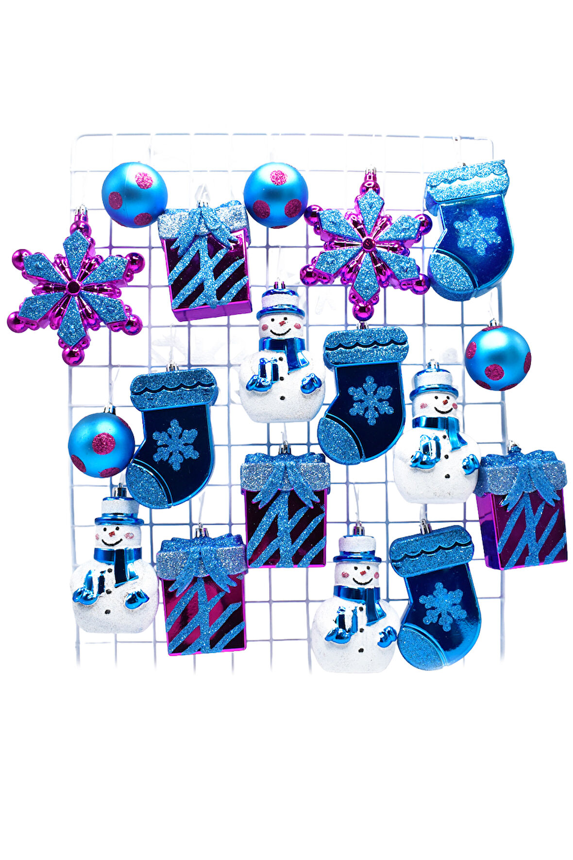 Waldern Premium Collection 18'li Mix Yılbaşı Süsü Set Simli