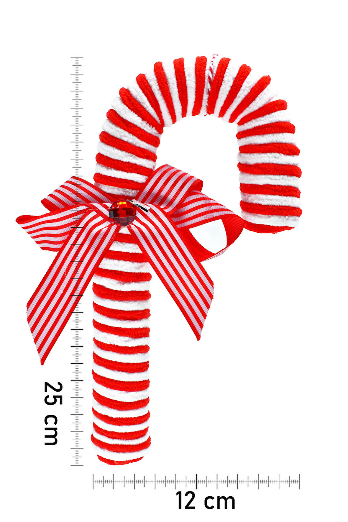 Waldern Premium Collection Luxury Fiyonklu Şeker Kamışı Süs Dekoratif Yılbaşı Süsü