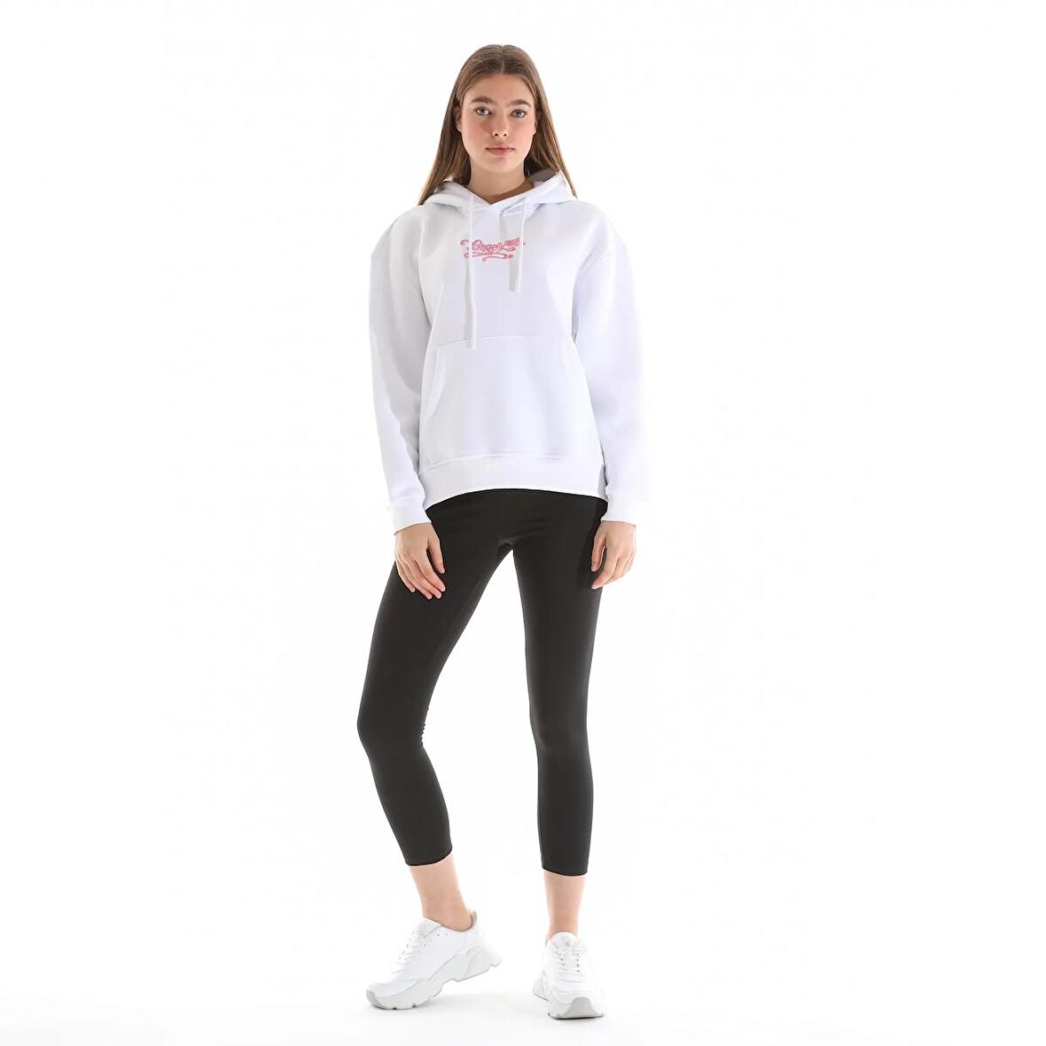 defy's Kadın Nakış Detaylı Kapüşonlu Sweatshirt