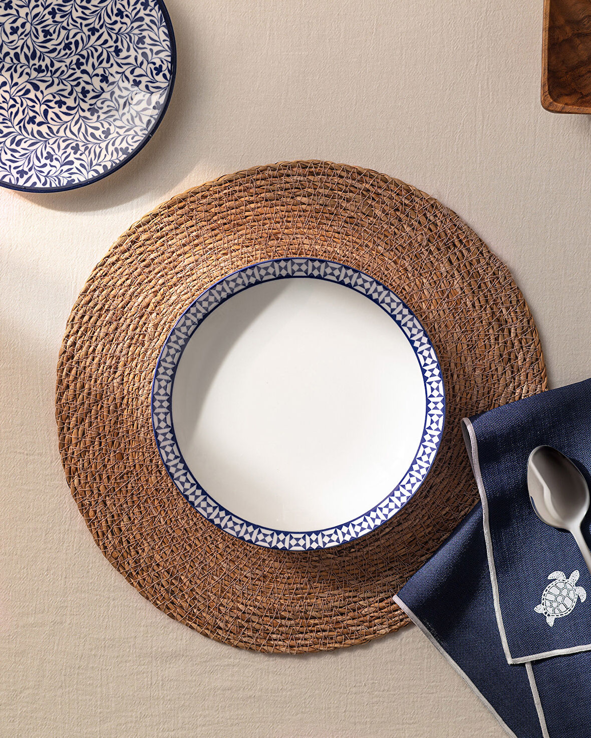 Rêve Bleu Commande Yemek Tabağı 21 cm