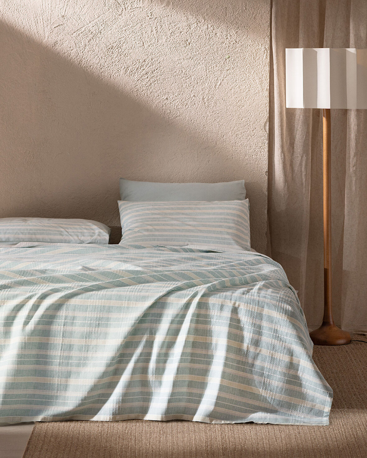 Darvell Tek Kişilik Ecocell Baskılı Pike Takımı