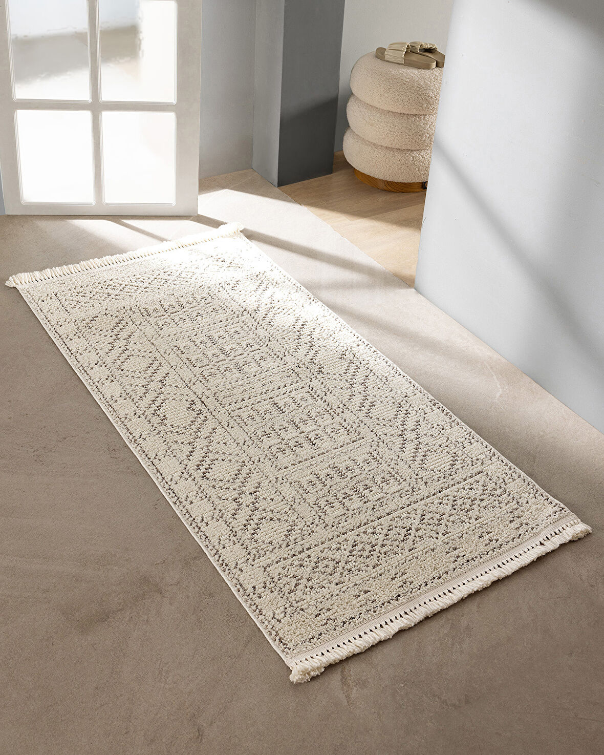 Foıson Halı - Krem - 80x150 cm