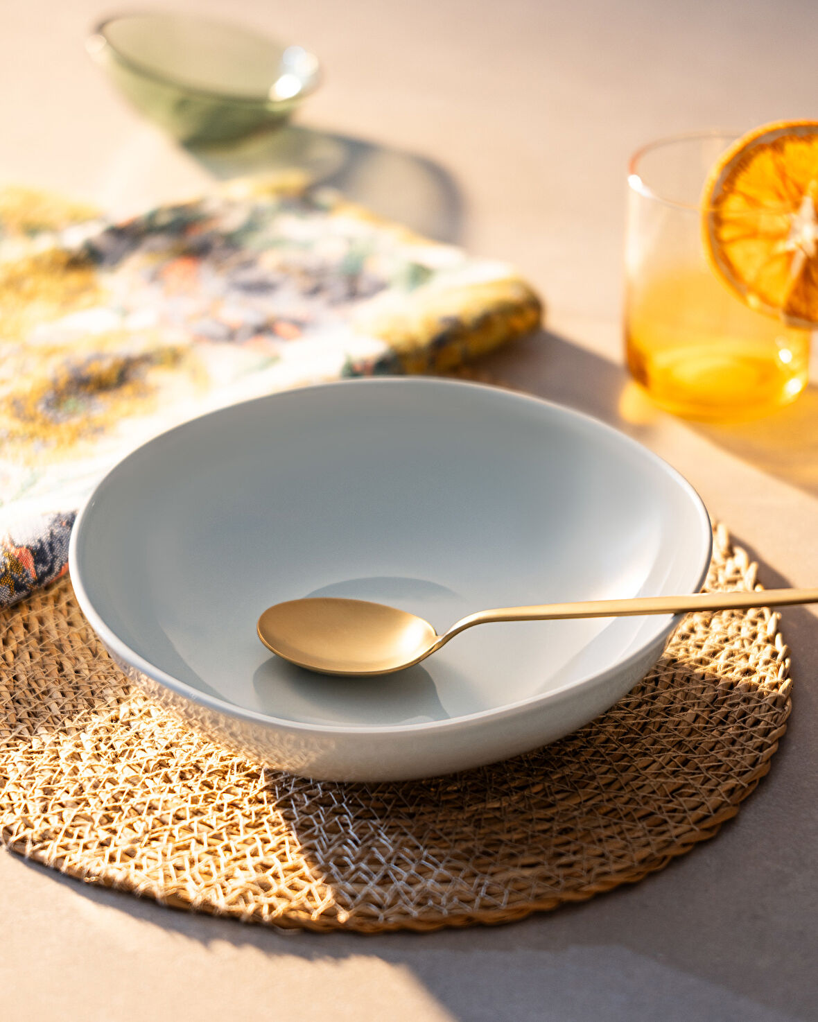 Souci Yemek Tabağı - Mavi - 22 cm