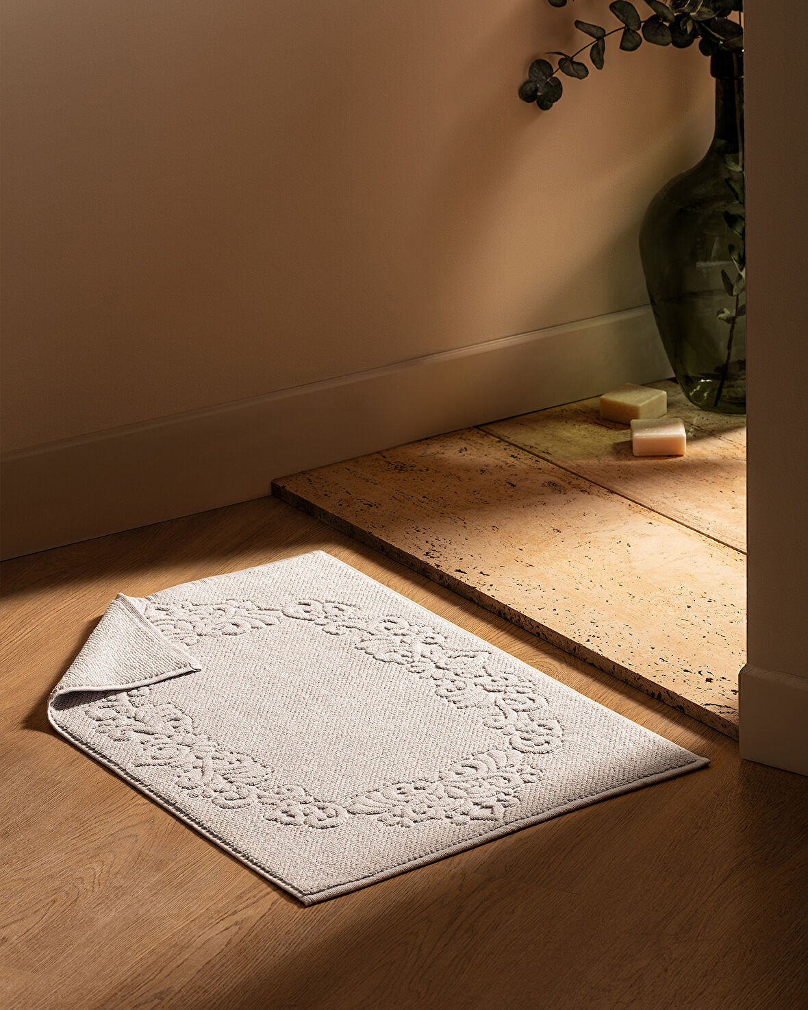 Norice %100 Pamuk Ayak Havlusu - Gri - 50x70 cm