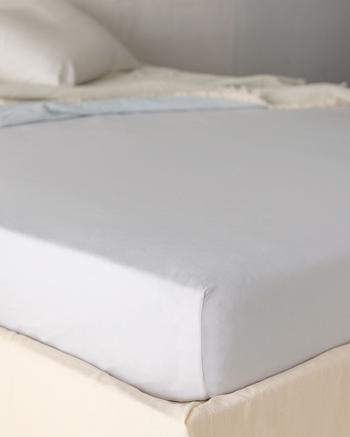 Belle King Size Plus Lastikli Bambu Çarşaf - Gri
